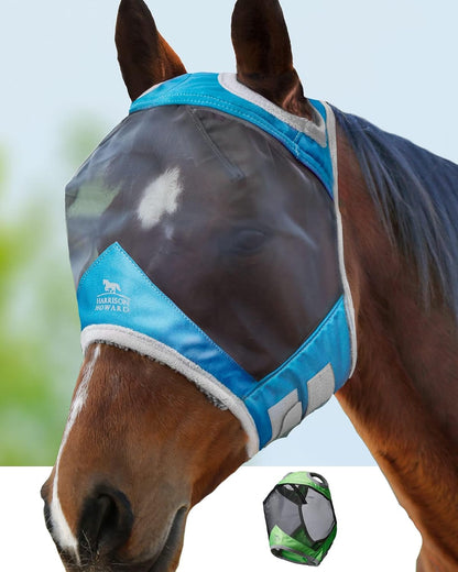 Harrison Howard CareMaster Pro Luminous Fly Mask Large Eye Space Standard Summer Mint L - Image 15