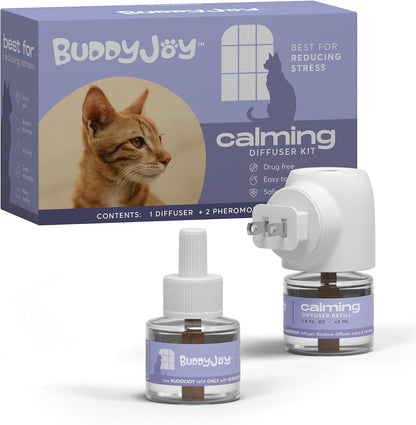Cat Calming Diffuser Refills - Long-Lasting 30-Day Formula, Cat Pheromones Calming Diffuser for Stress Relief, Relaxation, and Anxiety Reduction, Easy to Use - (2 Diffusers + 2 Refills) - Image 10