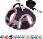 AIITLE Tiny Dog Harness - Lightweight Mesh Step-in Vest for Puppy, Reflective & Escape-Proof Design with High-Stick Magic Tape - Indoor/Outdoor Use for Chihuahua, Maltese, Shih Tzu(Brown-Beige, XXXS) - Image 10