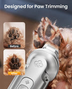 Oneisall pet grooming kit with five different length guide combs