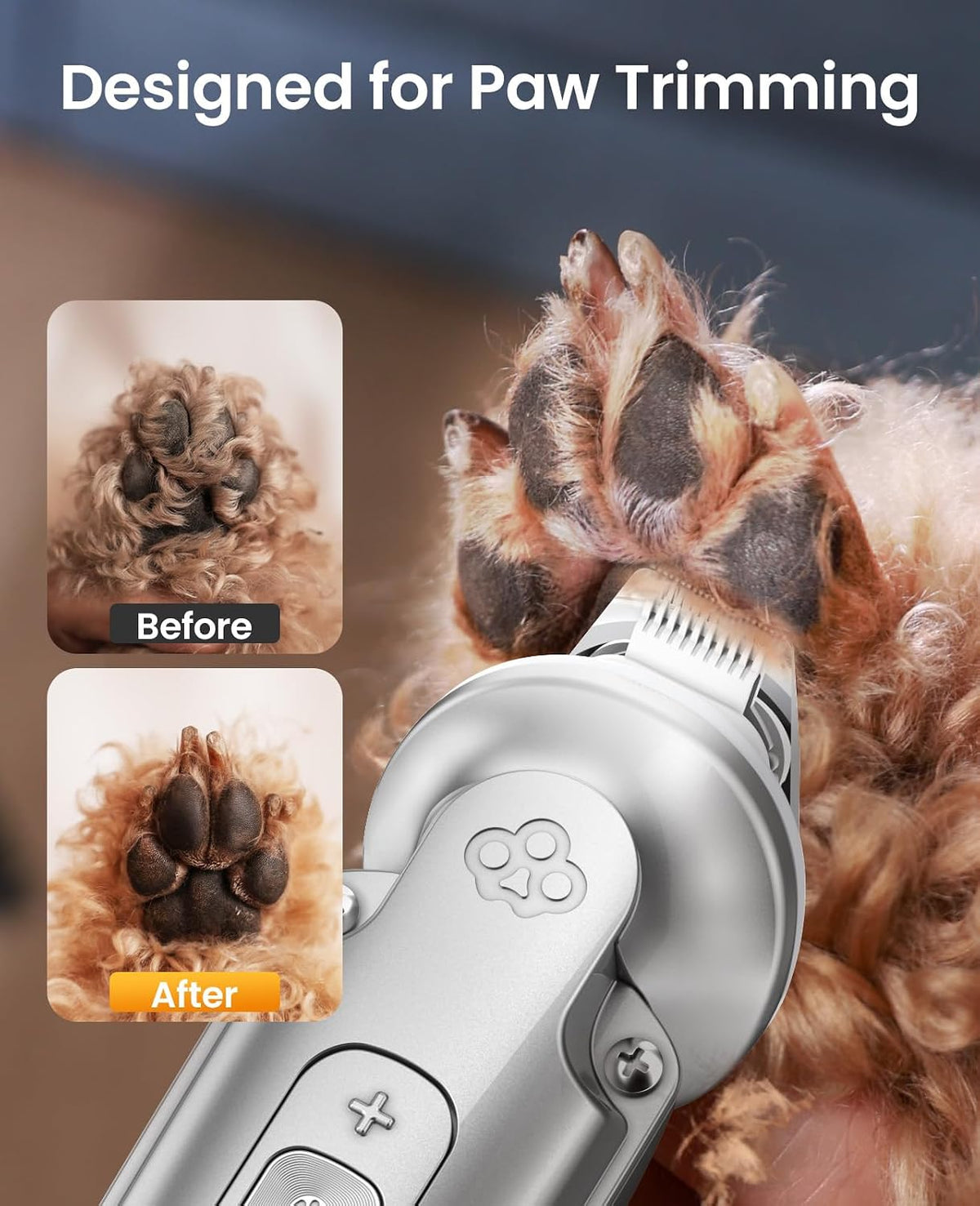 Oneisall pet grooming kit with five different length guide combs