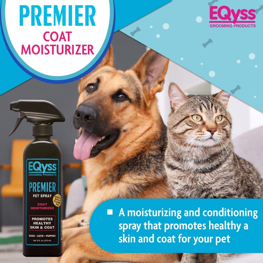 Eqyss 16 Ounce pet moisturizing spray back label details