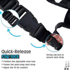 Two black dog training clickers with wrist straps included in the obedience kit.