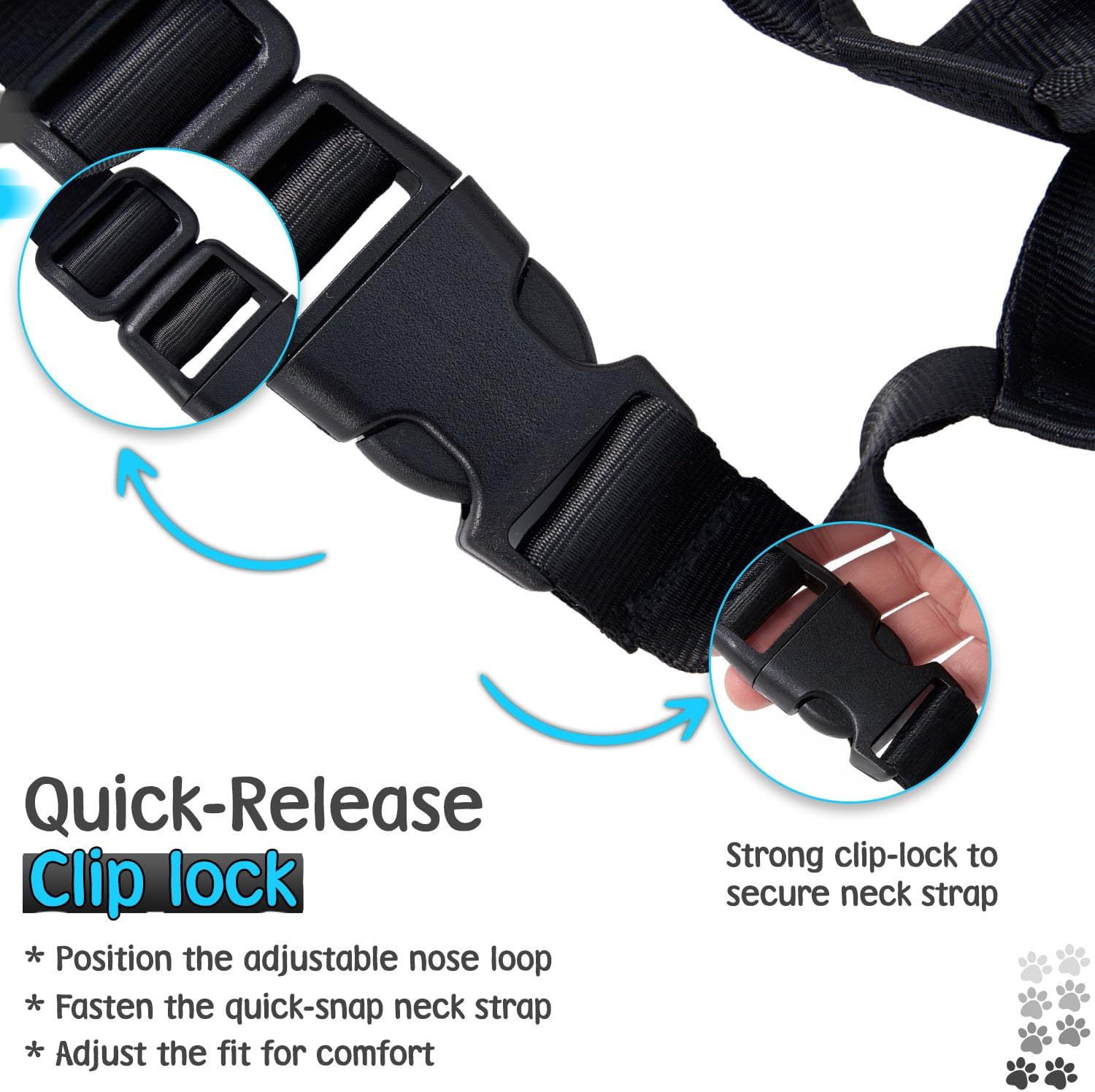 Two black dog training clickers with wrist straps included in the obedience kit.