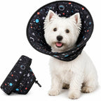 Avont Dog Cone Alternative, Adjustable Soft Comfy Foldable E Cones for Medium Large Dogs After Surgery, Escape-Proof Elizabethan Collar for Surgical Wound Recovery Stop Licking -Duck(L) - Image 11