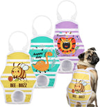 Jollywoods 3 Pack Washable Female Dog Diaper Onesie Sanitary Pantie with Adjustable Suspender, Reusable Fixed Doggie Diapers, Super Absorbent Leakproof for Small Medium Large Dog in Heat Cycle M - Image 9