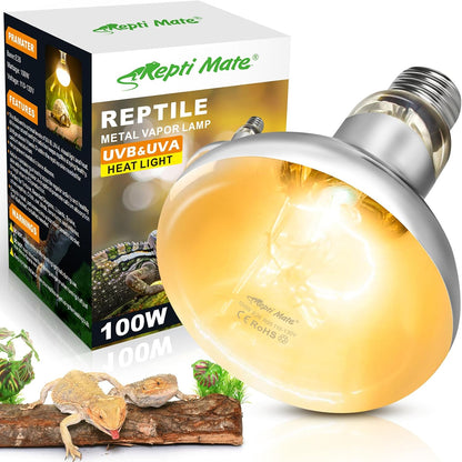 2 Pack 100W Reptile Heat Lamp Bulbs, Full Spectrum UVA/UVB Reptile Light Bulb and Basking Spot Light, UVB Light for Reptiles and Bearded Dragon, Turtle, Lizard, Snake, Amphibians - Image 9