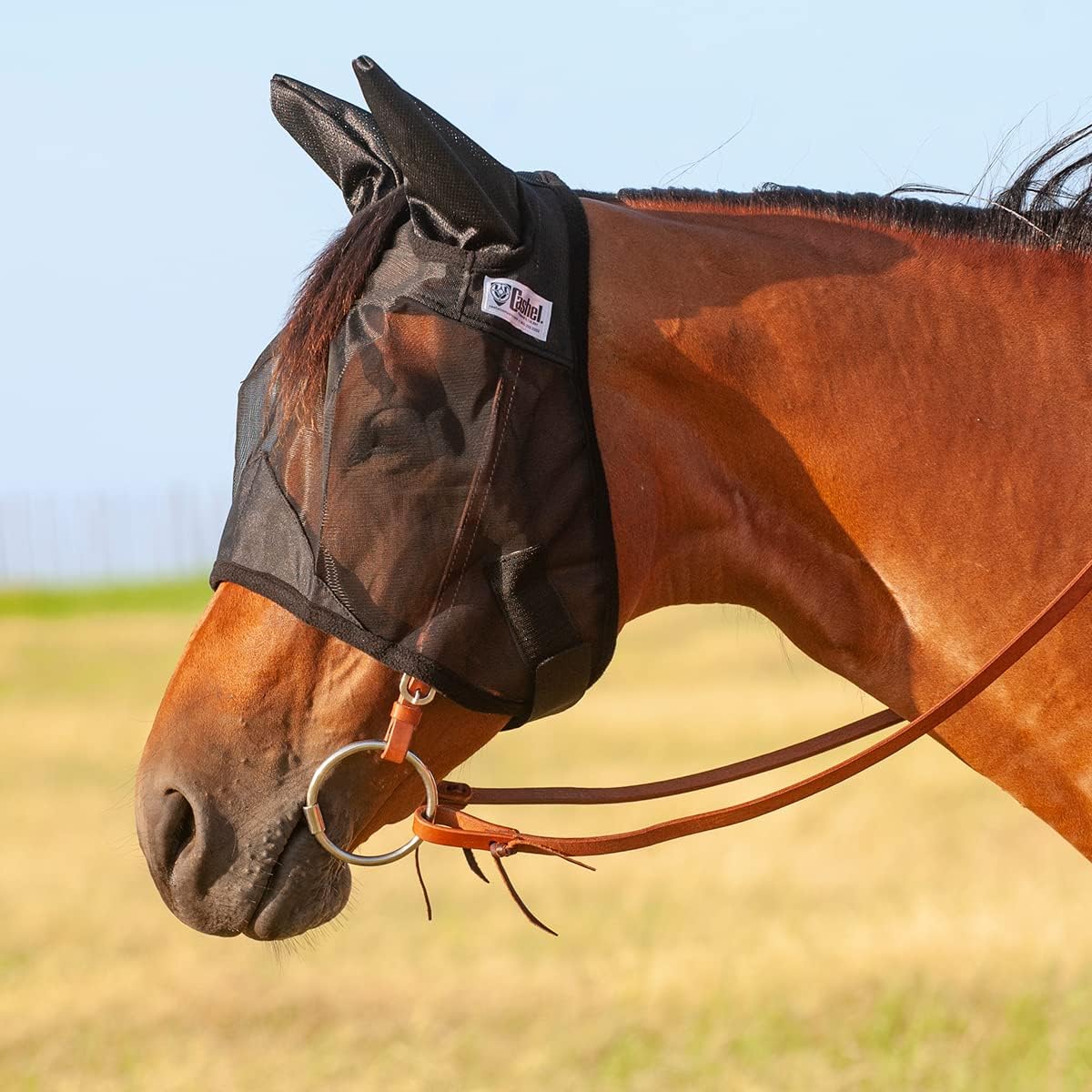 Cashel Crusader Quiet Ride Horse Fly Mask front view