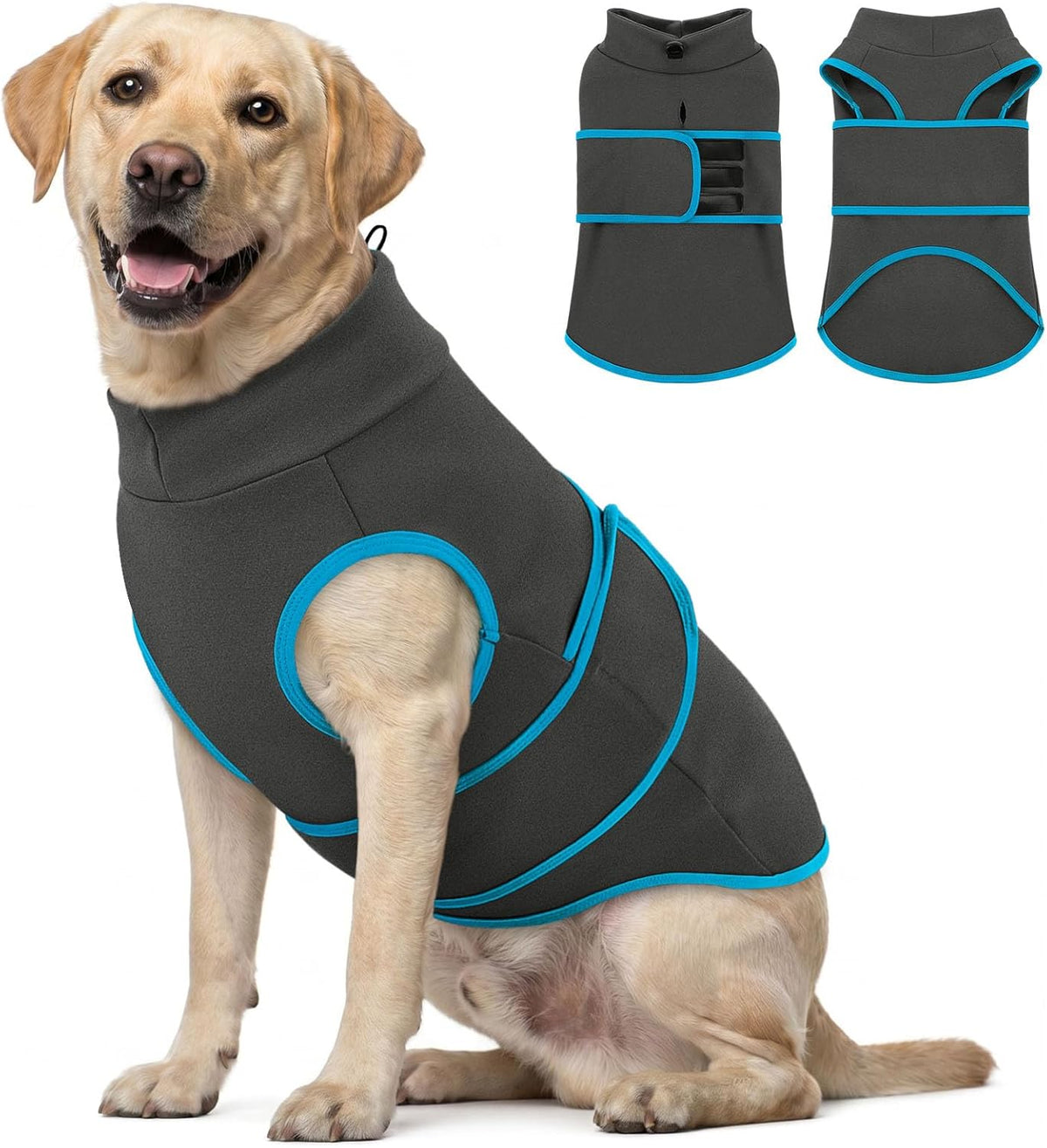 Queenmore Dog Anxiety Vest,Breathable Dogs Stress and Anxiety Relief Jacket,Lightweight Calming Shirt for Dogs,Dog Anxiety Hoodie Calming Care for Separation,Thunder,Vet Visits,Rosered,M - Image 12