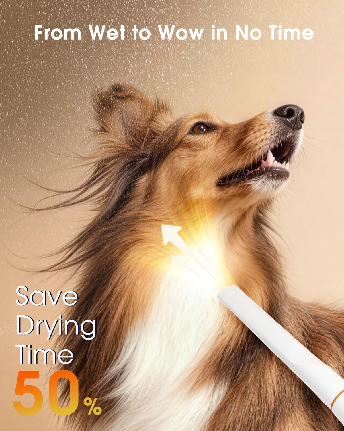 LOMMOL quiet pet grooming station showing three adjustable suction modes.