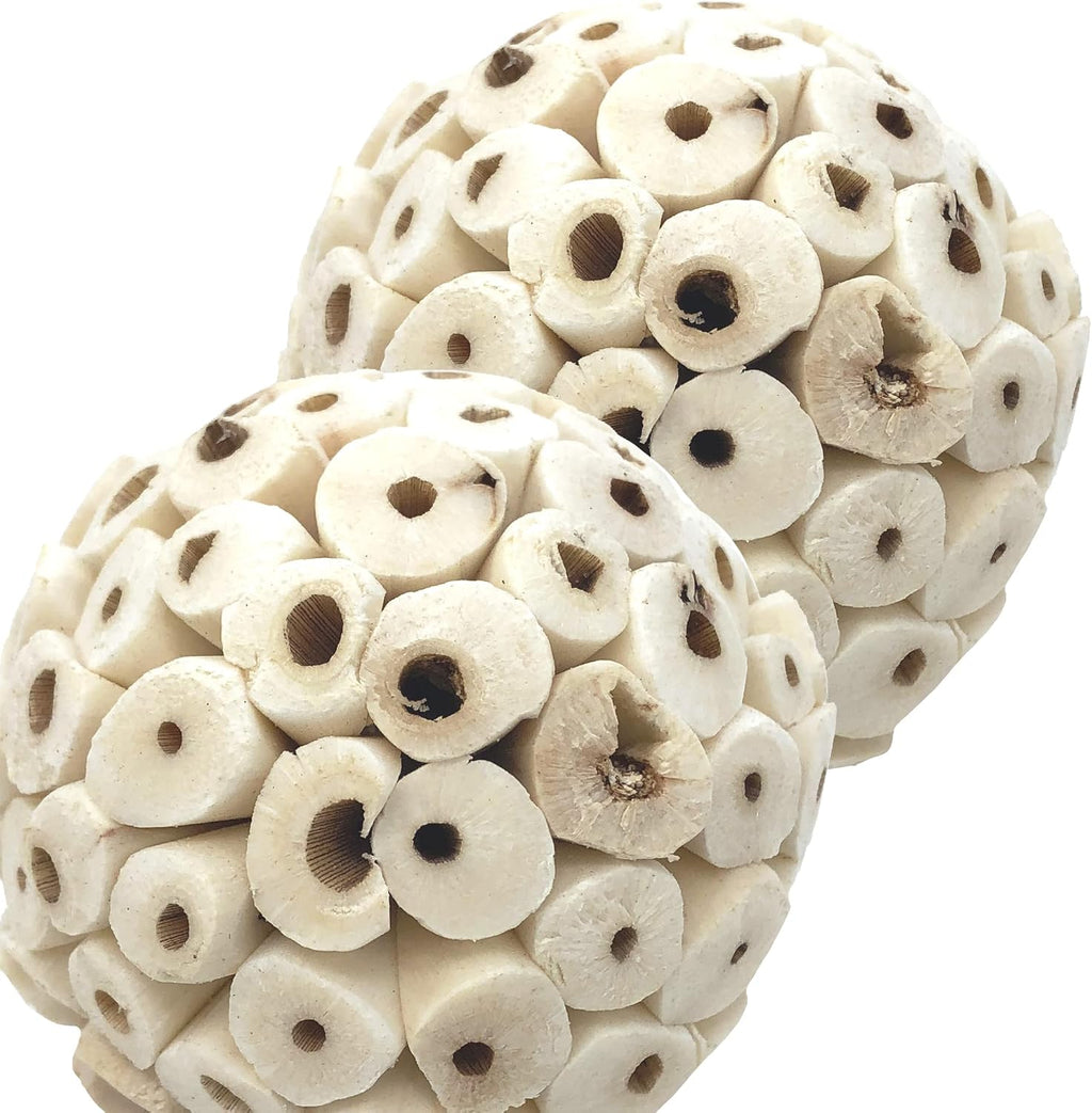Bonka Bird Toys 1214 Pk3 All-Natural Sola Atta Balls, 3-Pack, 2" Diameter, Soft and Lightweight Chew and Foot Toys for Birds, Small Pets, and DIY Crafts, Safe for Parrots, Parakeets, and Cockatiels - Image 9