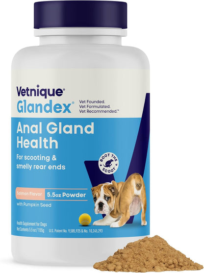 Vetnique Glandex for Dogs Anal Gland Powder, Support for Scooting & Fishy Odor, Boot The Scoot Fiber Supplement, Pumpkin Powder & Probiotics for Dogs with Digestive Enzymes (5.5oz Powder, Beef Liver) - Image 10