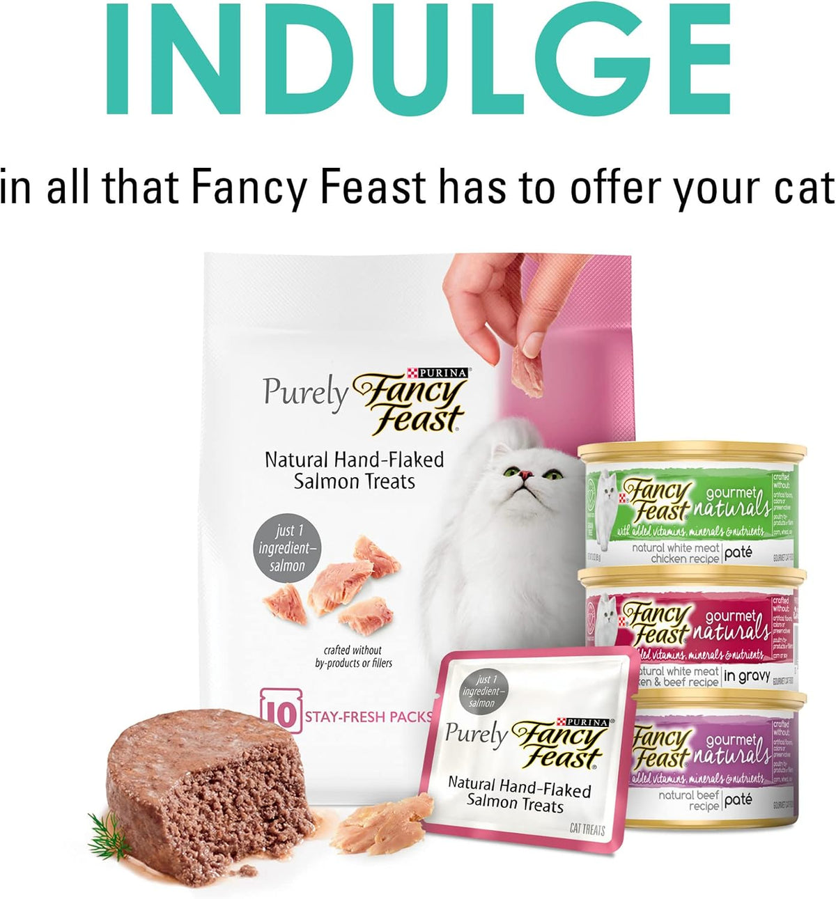 Fancy Feast portion control soft break apart cat treat squares