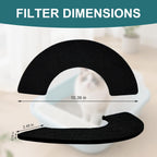 Four pack of replacement activated carbon filters compatible with automatic litter box models.