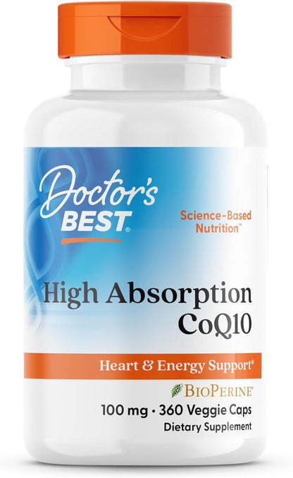 Premium heart vitality capsules by Doctor's BEST showing authentic barcode and manufacturing details