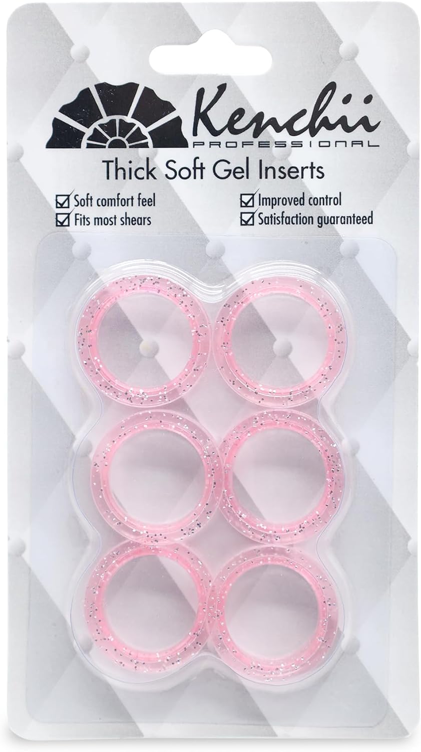 Kenchii extra soft premium shear finger ring inserts front view