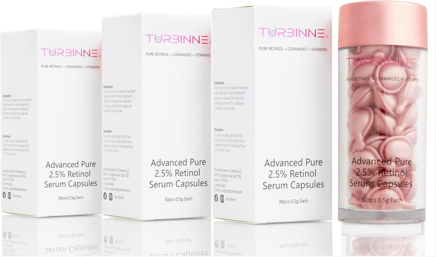 Pure 2.5% Retinol Serum Capsules. Look 5 Years Younger In 30 Days. Powerful Anti -Aging, Deep Hydration, Brightening, Reduce Acne, Dark Spots & Wrinkles (30 Count) - Image 11