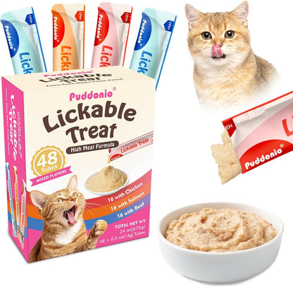 Lickable Cat Treats, Real Meat First Puree, Minimal Ingredients, No Fillers or Gums, High Protein Natural Cat Snacks, 0.5oz Tubes (Pack of 20) - Image 13