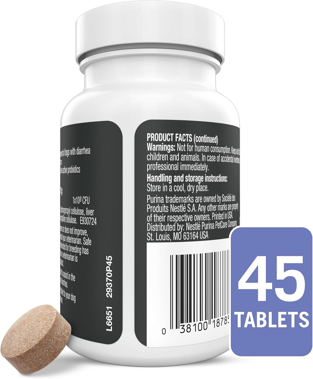 Purina Pro Plan FortiFlora canine immune support and intestinal microflora balance tablets