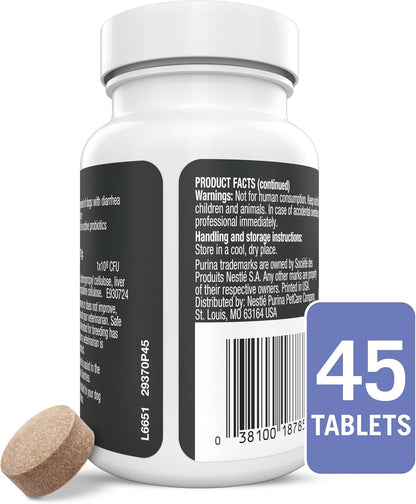 Purina Pro Plan FortiFlora canine immune support and intestinal microflora balance tablets