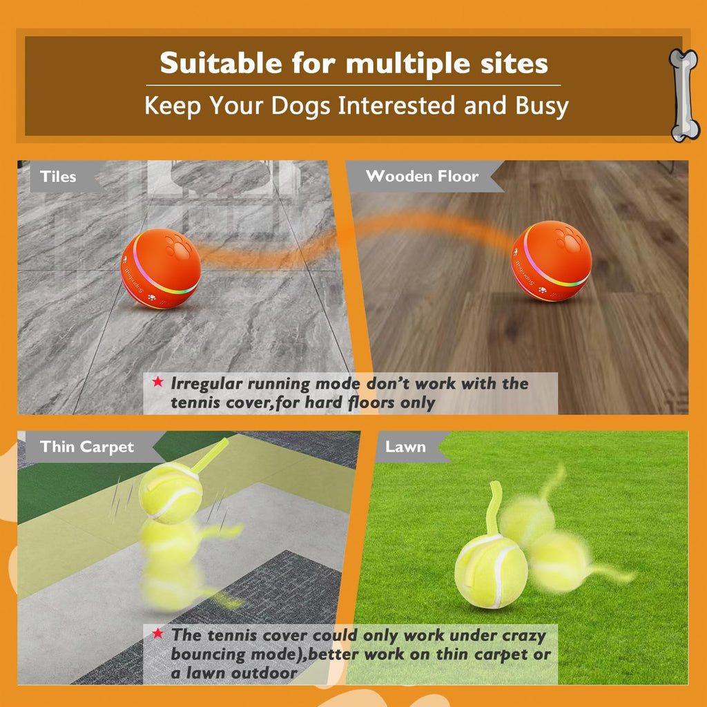 PetDroid automatic dog toy ball for small and medium dogs
