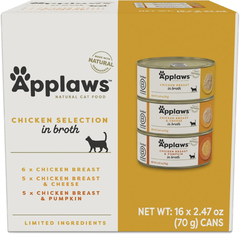 Applaws Fish Variety Pack Wet Cat Food in Broth 12-Pack, High Protein, Limited Ingredient, Grain Free, Canned Cat Food, No Fillers, No Artificial Additives (12 x 2.47 oz Cans) - Image 9