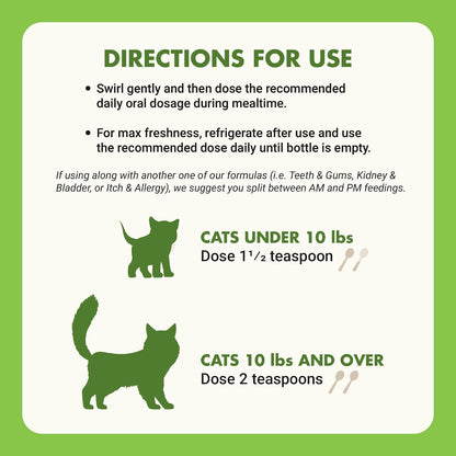 Liquid-Vet feline joint support bottle for pet health