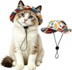 Cat Hats for Cats Only, Cat Sun Hat Sphynx Hat with Ear Hole Kitten Headwear Sun Sombrero Caps Summer Cat Cowboy Hats, Pet Chihuahua Sunscreen Baseball Outdoor Climbing Cap - Image 11