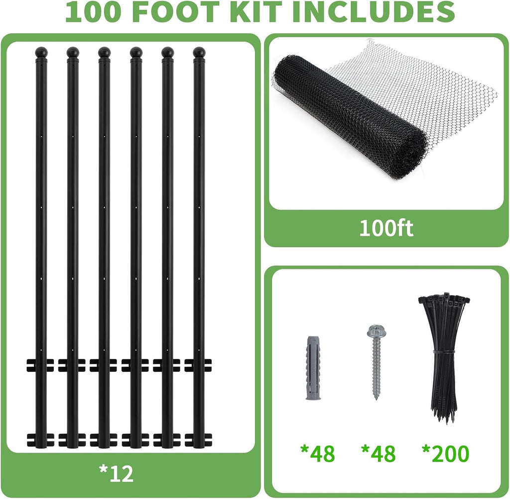 Inward angle fence extension mechanism for cat containment