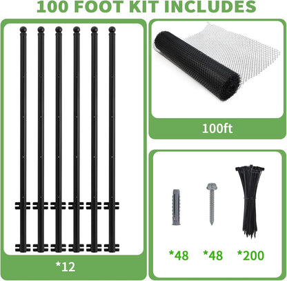Inward angle fence extension mechanism for cat containment