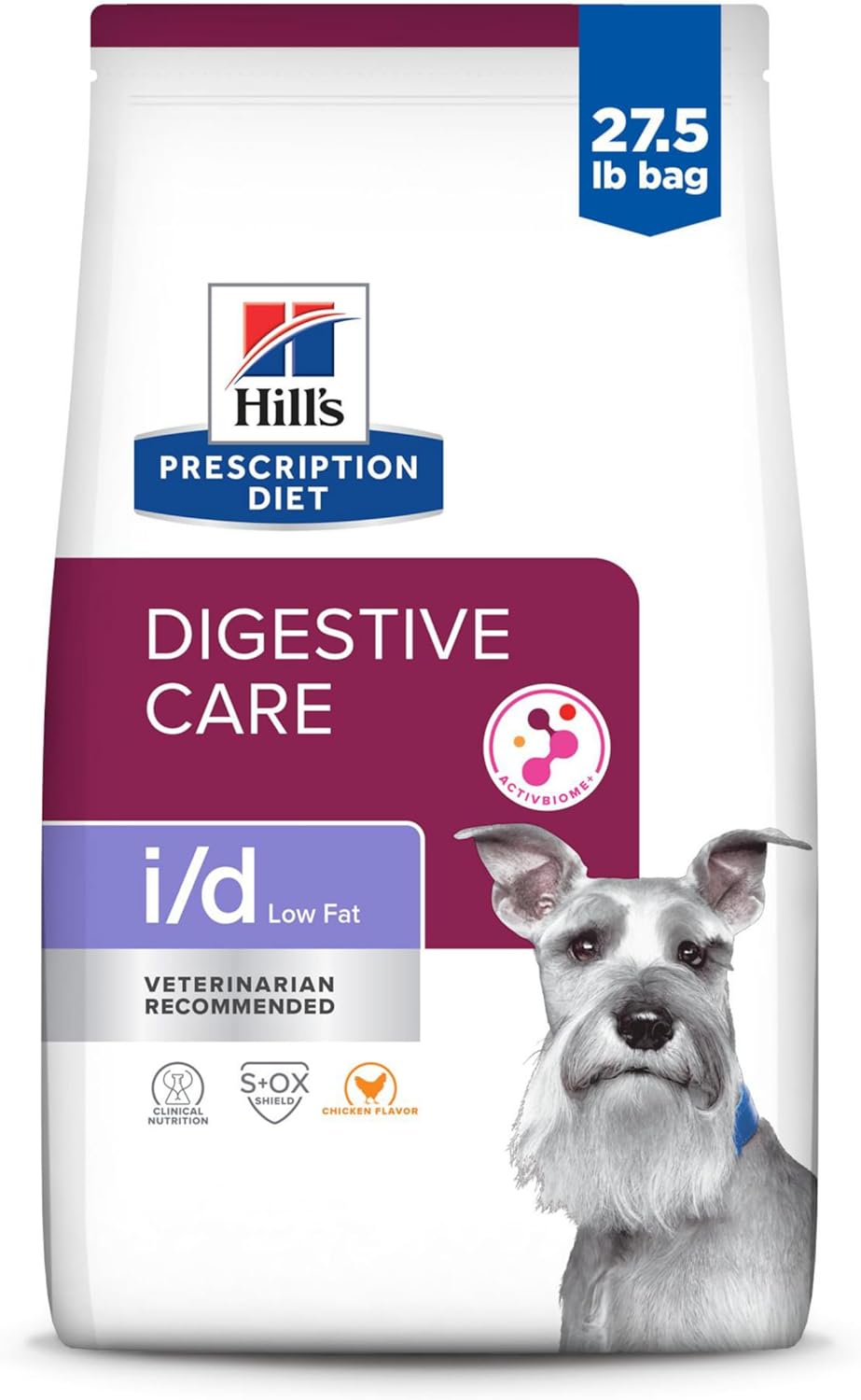 Hill's Prescription Diet i/d Low Fat Digestive Care Dry Dog Food, Chicken, 8.5 lb. Bag - Image 15