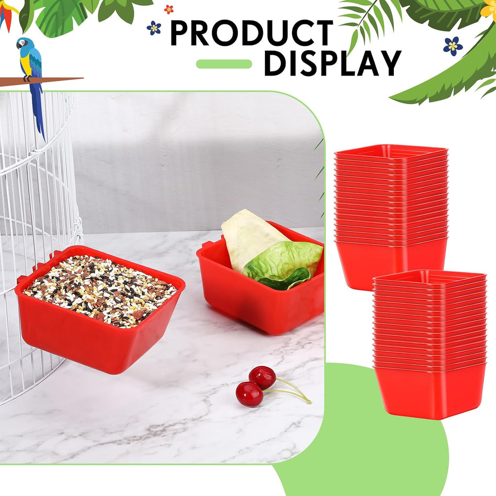 Maxdot 50 pieces cage cups set in red color