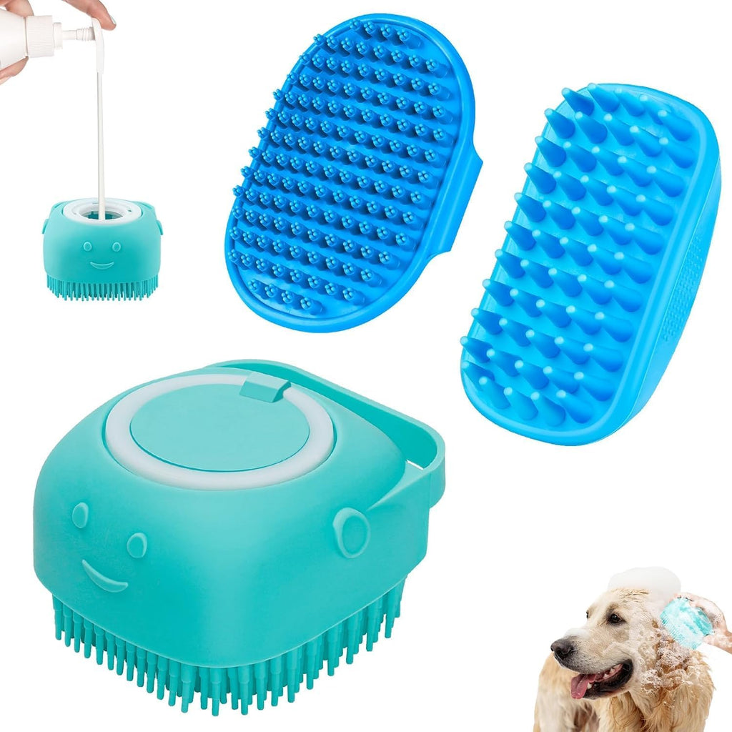 Close up of soft exfoliating bristles on the authentic imported pet scrubber