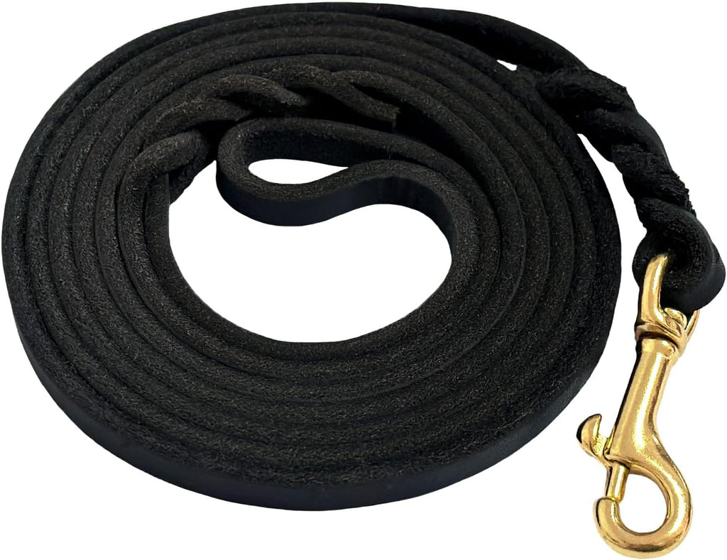 Guiding Star Leather Dog Leash 6ft, Dog Leashes for Large Dogs Heavy Duty, Soft Braided Handmade Leather Training Leash for Large & Medium Dogs (6ftx3/4inch, Black) - Image 10