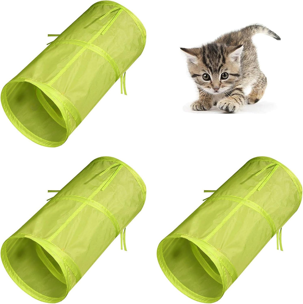 iCAGY Cat Tunnel for Indoor Cats Interactive, Rabbit Tunnel Toys, Pet Toys Play Tunnels for Cats Kittens Rabbits Puppies Crinkle Pop Up Sky Blue 20" - Image 10