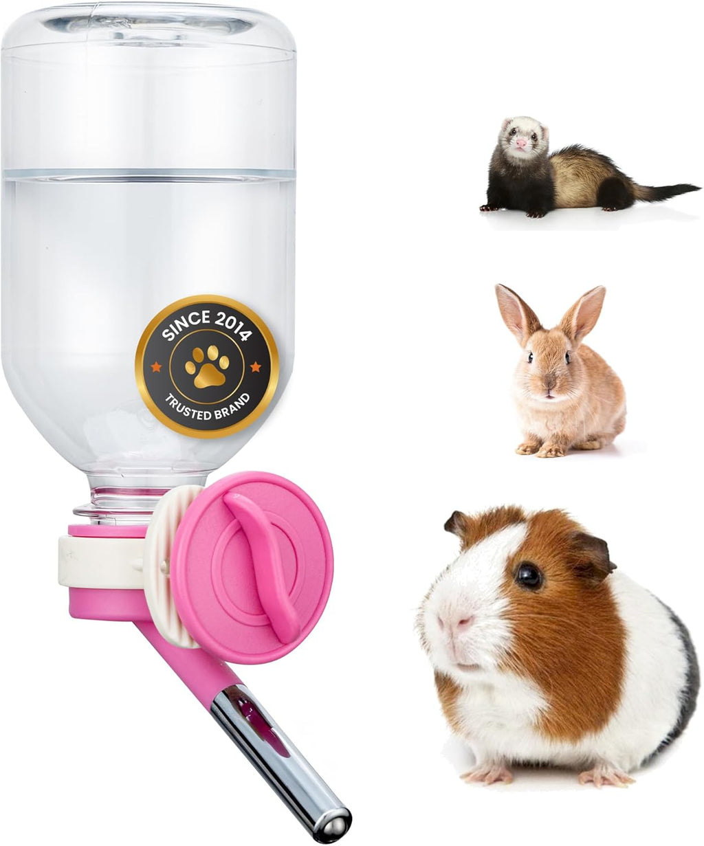 Choco Nose No-Drip Small Animal Water Bottle - Leak-Proof Patented Nozzle Helps Prevent Pet Cage Mess & Wet Bedding - Guinea Pig, Rabbit, Ferret, Hamster - BPA Free, Easy Install, 10.2 fl oz (C128) - Image 14