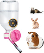 Choco Nose No-Drip Small Animal Water Bottle - Leak-Proof Patented Nozzle Helps Prevent Pet Cage Mess & Wet Bedding - Guinea Pig, Rabbit, Ferret, Hamster - BPA Free, Easy Install, 10.2 fl oz (C128) - Image 14