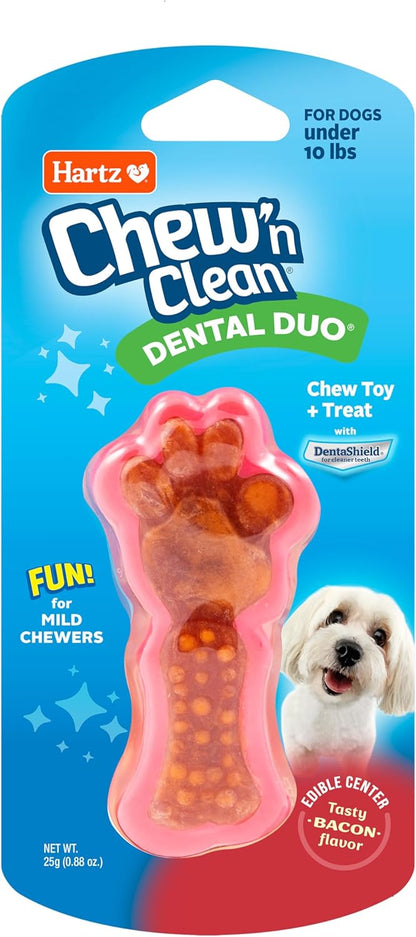 Hartz Chew 'n Clean Dental Duo Dog Treat & Chew Toy, Color Varies, Extra Small, 6 Count - Image 11