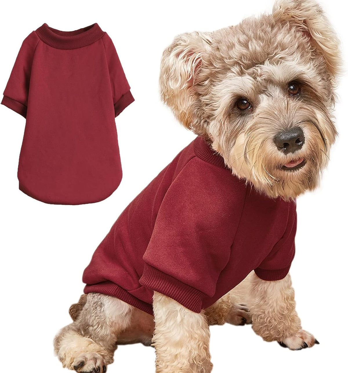 Puppy Sweater for Small Dogs Clothes Warm Winter Cat Clothe Pet Sweatshirt Knitwear Doggie Kitten Clothing, Green, Medium - Image 13