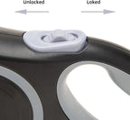 Ergonomic anti slip rubber handle design of Pina retractable leash