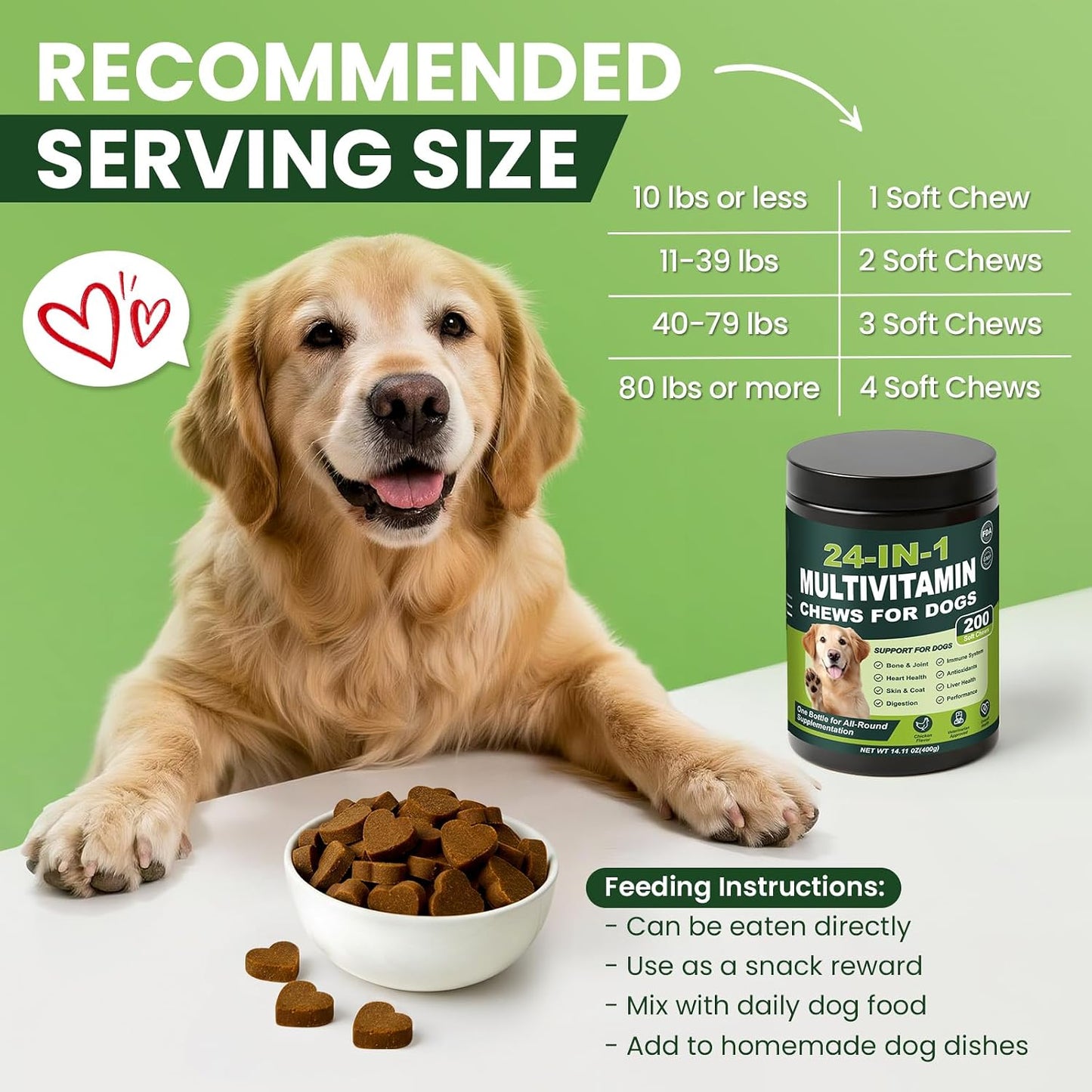 Tciika premium imported dog supplements for skin and coat care