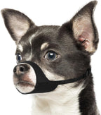 Mayerzon Short Snout Dog Muzzle XXS black front view