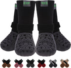 EXPAWLORER Anti Slip Dog Socks to Prevent Licking Paws, Hot Pavement Dog Boots & Paw Protectors Booties for Hardwood Floors with Heart Grippers, Dog Shoes for Small Medium Large Senior Dogs Grey S - Image 12