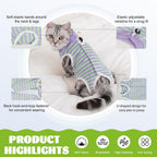 Close up of breathable fabric on DoggieKit cat recovery suit