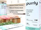Purrly chicken and turkey creamy puree squeezable pet treats