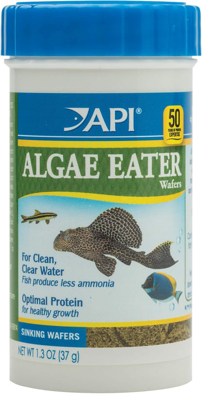 API Algae Eater Wafers fish food bottle front view