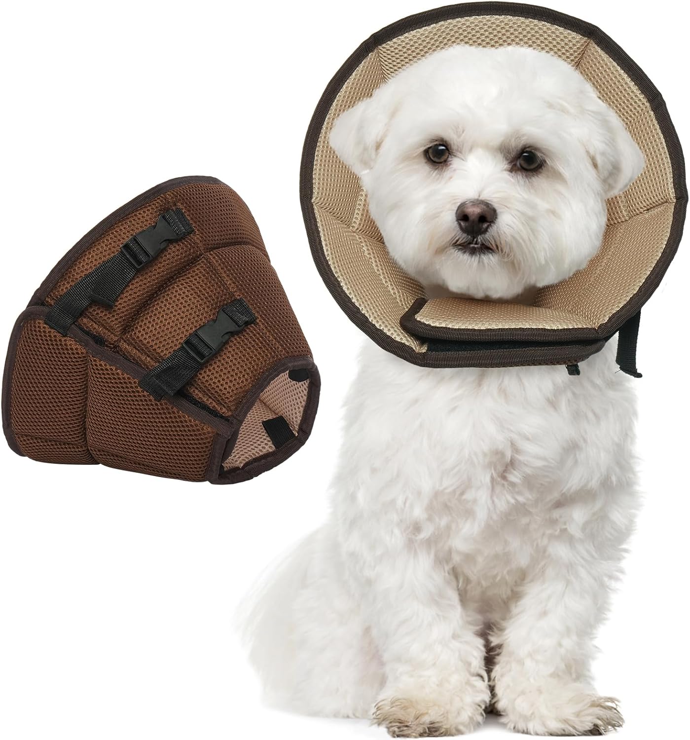 Dog Cone Collar After Surgery for Medium Dogs, Adjustable Soft Recovery Cone for Dogs to Stop Licking Biting, Comfortable Pet Elizabethan Alternative for Wound Healing - Image 10