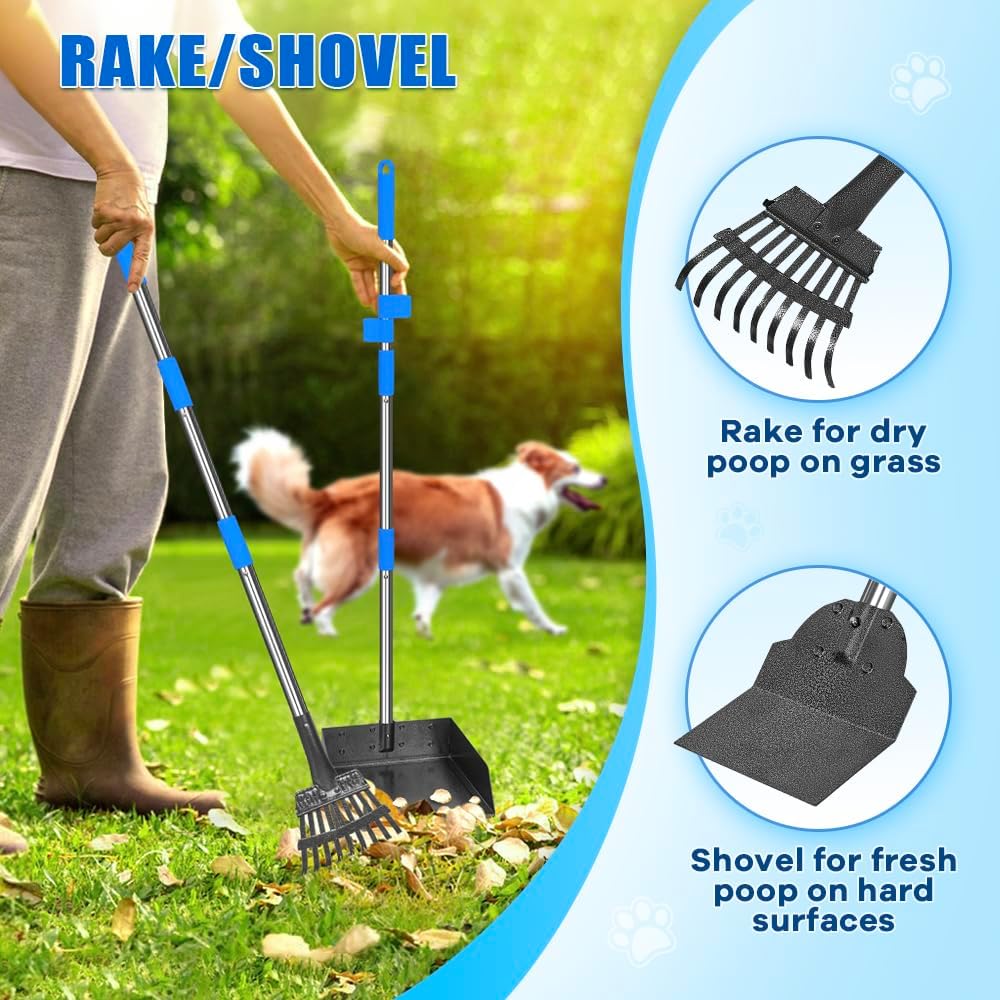 Sanitary non stick pet waste tray being rinsed clean with a garden hose.