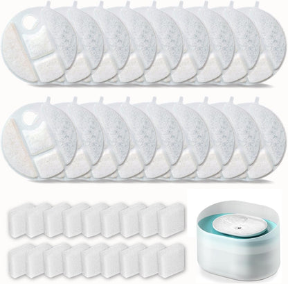 16 Pack Dog Water Fountain Replacement Filters for Petlibro Capsule Dog Fountain PLWF008,Pet libro filters with Replacement Pre-Filter Pump Sponges. - Image 9
