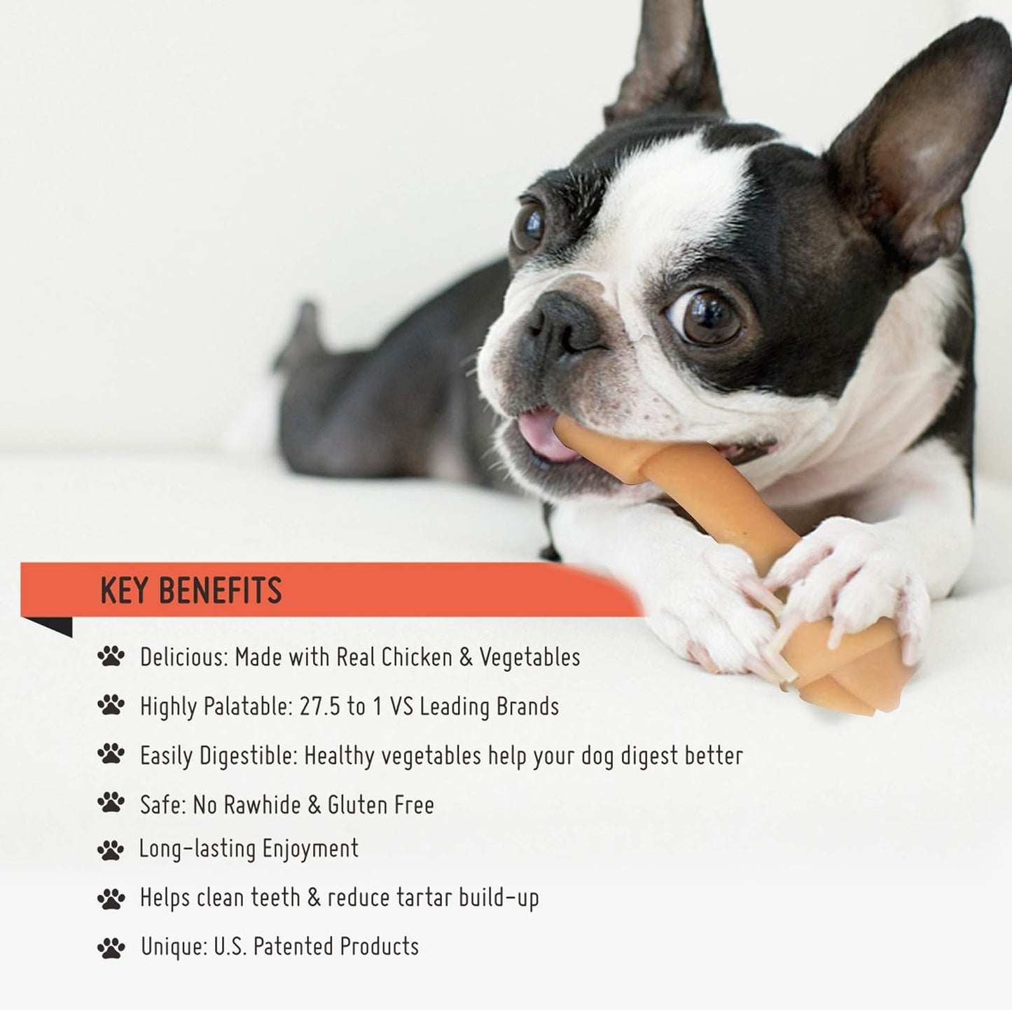 LuvChew limited ingredient pet treats eighteen pieces pack